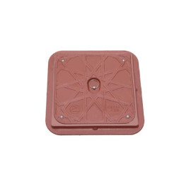 غطاء فتحات تقنية قرمدي مقاس داخلي 30*30 سم – مقاس الإطار 40*40 سم